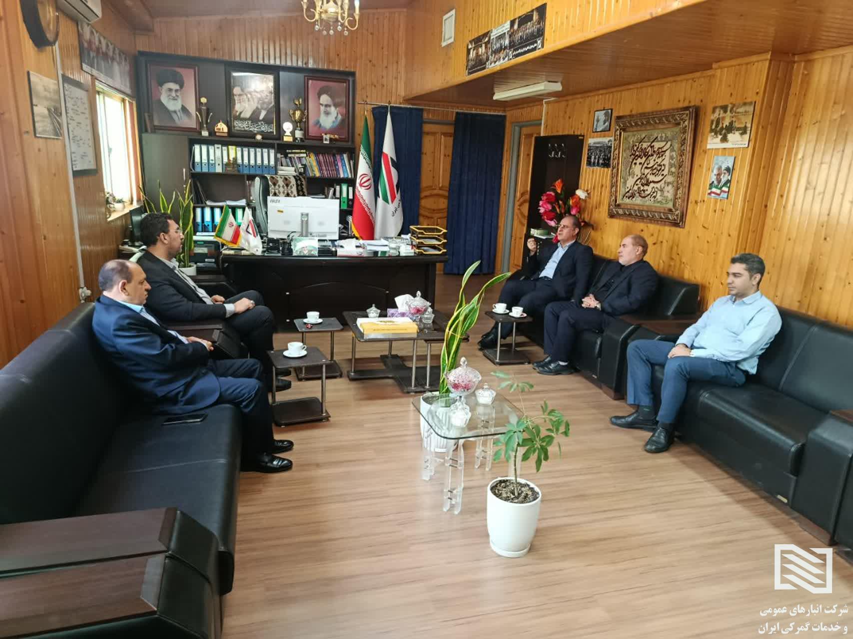 بازدید مدیر حراست شرکت انبارهای عمومی و خدمات گمرکی ایران از شرکت آستارا 1